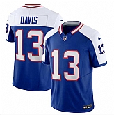 Men & Women & Youth Buffalo Bills #13 Gabe Davis Blue White 2023 F.U.S.E. Throwback Vapor Untouchable Limited Football Stitched Jersey,baseball caps,new era cap wholesale,wholesale hats